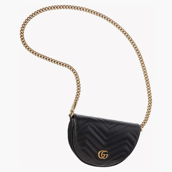 Gucci GG Marmont Matelasse Chain Mini Bag Black