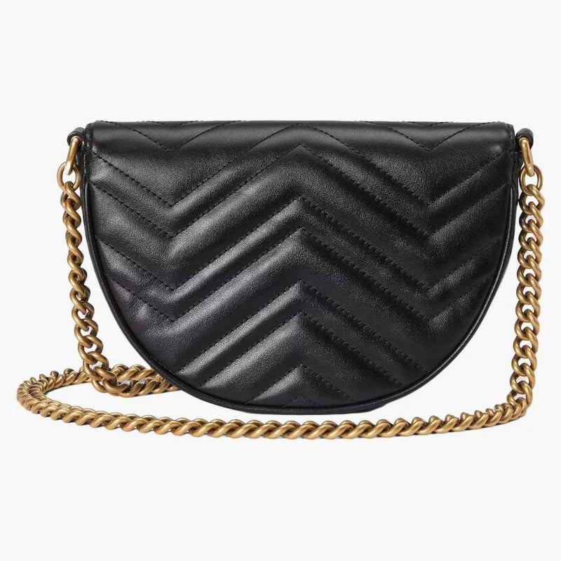 Gucci GG Marmont Matelasse Chain Mini Bag Black