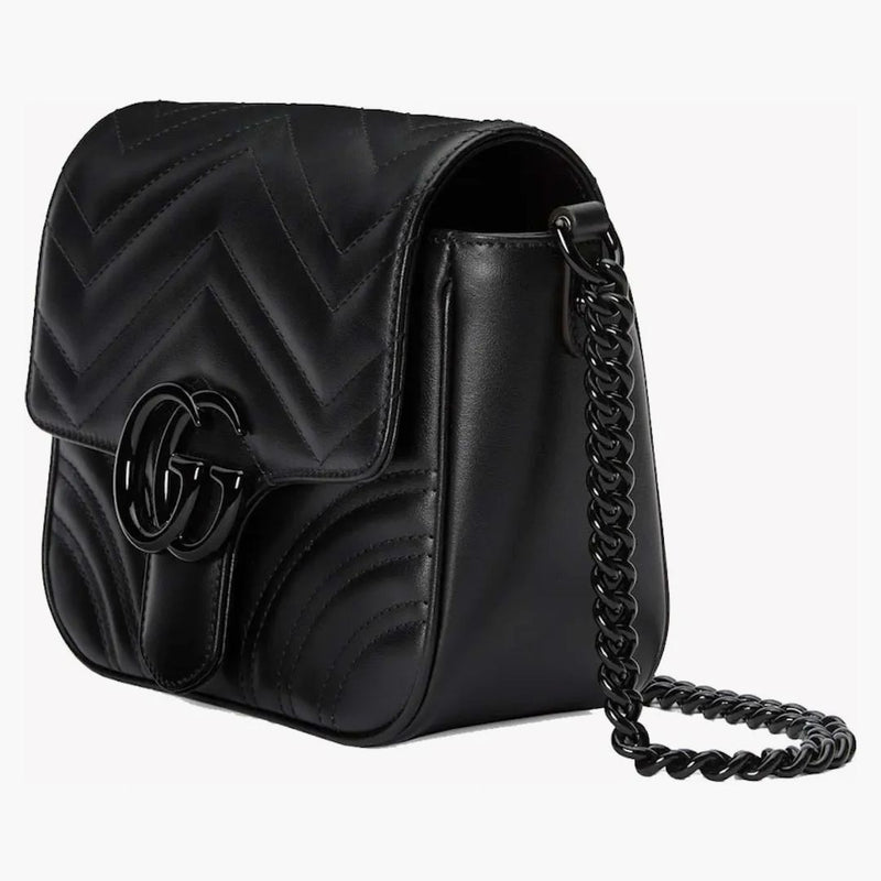 Gucci GG Marmont Matelasse ramenní taška černá