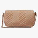 Gucci GG Marmont Matelasse Bolso de hombro Rosa rosa