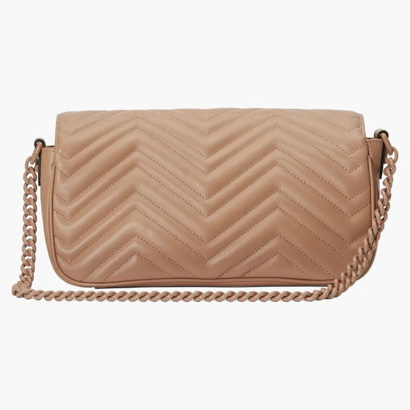 Gucci Gg Marmont Matelasse Shoulder Bag Rose Pink