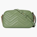 Gucci Gg Marmont Matelasse Shoulder Bag Sage Green