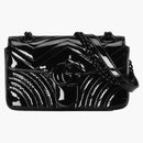 Gucci Gg Marmont Patent Mini Shoulder Bag Black Patent Leather