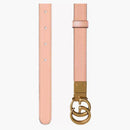 Gucci gg Marmont Reversible Thin Belt Beige/Pink