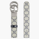 Gucci Gg Marmont Reversible Belt Beige/navy