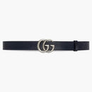 Gucci Gg Marmont Reversible Belt Beige/navy