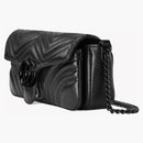 Gucci GG Bolso de hombro Marmont negro/tono negro