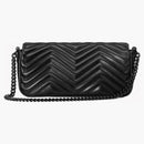 Gucci GG Bolso de hombro Marmont negro/tono negro