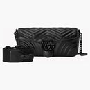 Gucci GG Bolso de hombro Marmont negro/tono negro