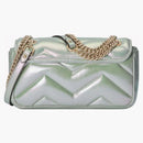 Gucci GG Marmont Small Shoulder Bag Green Iridecent
