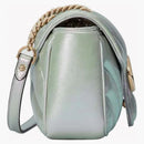 Gucci GG Marmont Small Shoulder Bag Green Iridecent