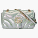 Gucci GG Marmont Small Shoulder Bag Green Iridecent