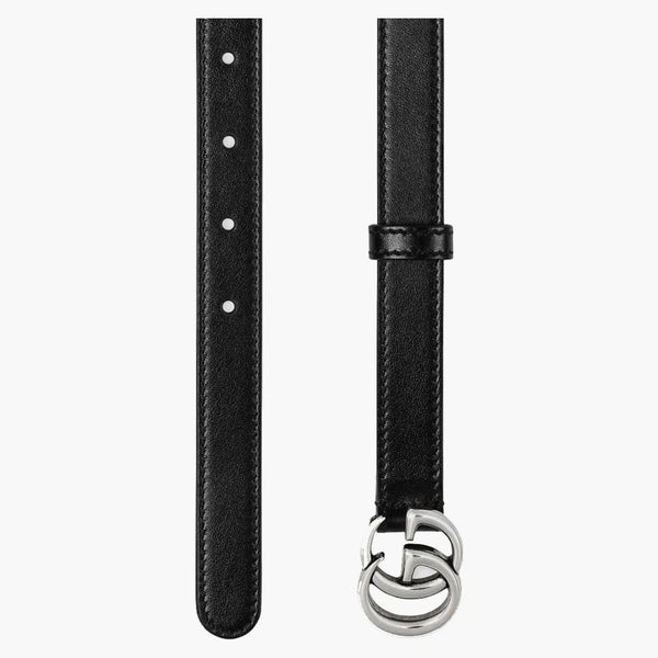 Gucci GG Marmont Belt Palladium Buckle .8 Ancho Negro