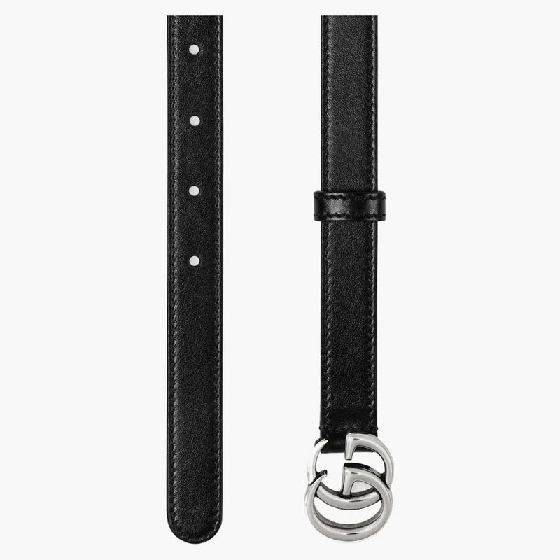Gucci GG Marmont Belt Palladium Buckle .8 Ancho Negro