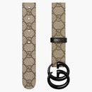 Gucci GG Marmont Thin Belt GG Supreme Beige/Ebony