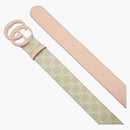 Gucci Gg Marmont Wide Belt Pink/beige