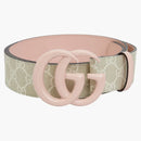 Gucci Gg Marmont Wide Belt Pink/beige