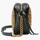 Gucci GG Marmont Zip Around Shoulder Bag Small Beige/Ebony