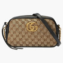 Gucci GG Marmont Zip Around Shoulder Bag Small Beige/Ebony