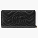 Gucci GG Marmont Zip Around Wallet Black