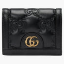 Gucci GG Matelasse Card Case Wallet Black