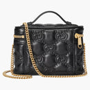 Gucci Gg Matelassé Top Handle Mini Bag Black