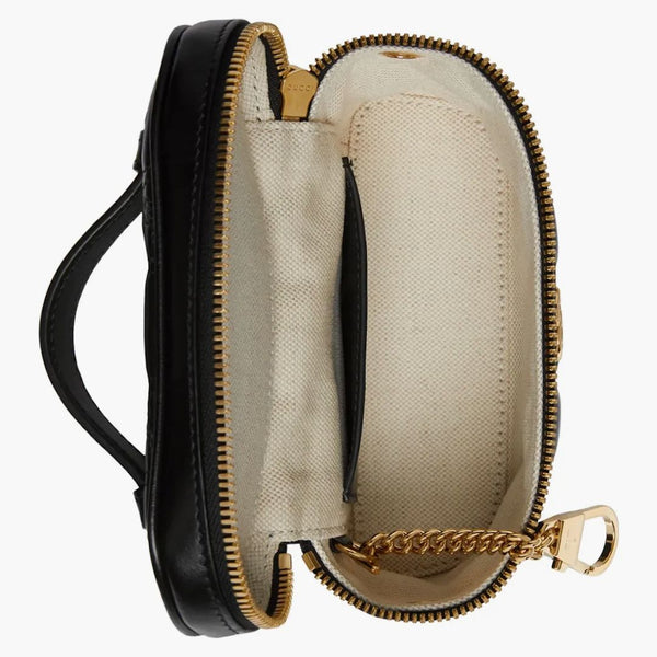GUCCI GG MATALASSÉ HOST HANDY MINI BLAK