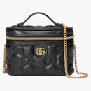 Gucci Gg Matelassé Top Handle Mini Bag Black