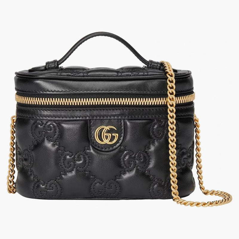 GUCCI GG MATALASSÉ HOST HANDY MINI BLAK