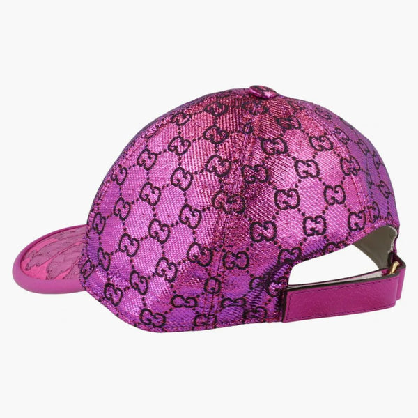 Gucci GG Metallic Baseball Cap Purple Purple