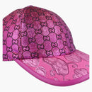 Gucci GG Metallic Baseball Cap Purple