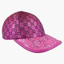 Gucci GG Metallic Baseball Cap Purple