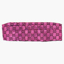 Gucci GG Monogram Metallic Headband Purple