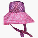 Gucci GG Monogram Metallic Sun Hat Pink