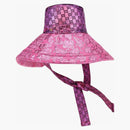 Gucci GG Monogram Metallic Sun Hat Pink