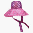 Gucci GG Monogram Metallic Sun Hat Pink