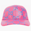Gucci GG Monogram Print Trucker Cap Pink/Blue