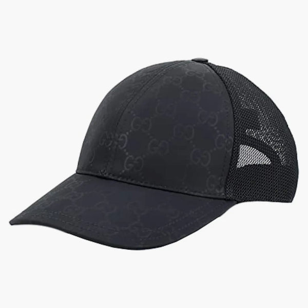 Gucci gg nylon baseball cap svart
