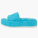 Gucci GG Platform Sandal Blue (Women's)