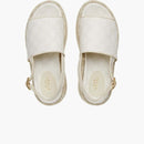 GG GG Platform Sandal White Beige (Women's)