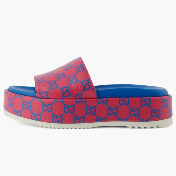 Gucci GG Platform Slide Fuchsia Blue (Women's)