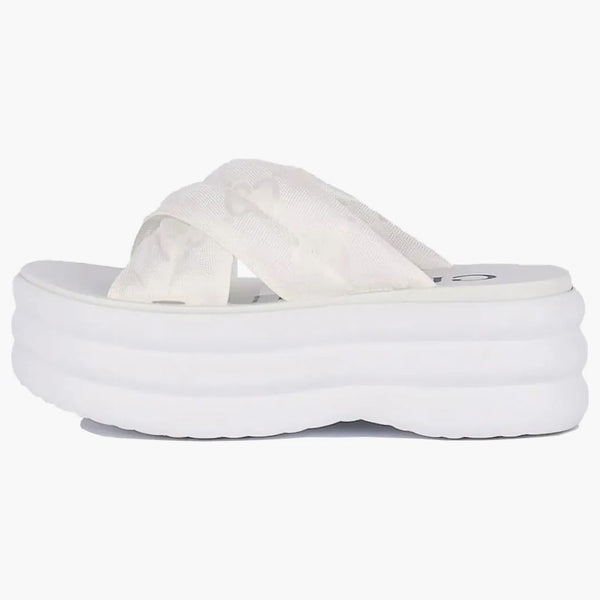 Gucci Gg Platform Slide White (women's)