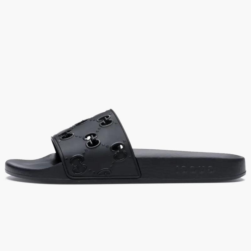 Gucci gg slide rubber black