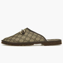 Gucci GG slipper beige canvas