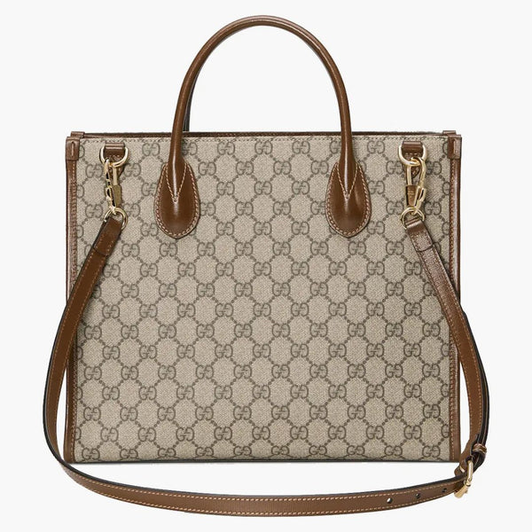 Gucci gg liten död väska beige/ebenholts