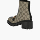 Gucci Gg Supreme Ankle Boots Dark Beige (women's)