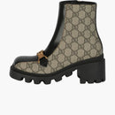 Gucci Gg Supreme Ankle Boots Dark Beige (women's)