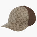 Gucci Gg Supreme Baseball Hat Beige/ebony