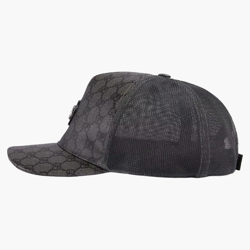 Gucci GG Supreme Baseball has Gray/Black