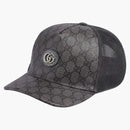 Gucci GG Supreme Baseball má šedou/černou